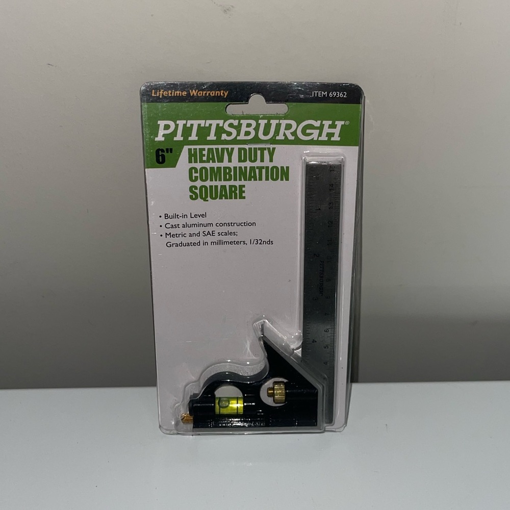 Pittsburgh 6" Heavy Duty Combination Square